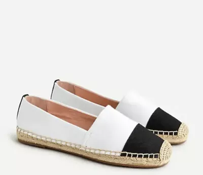 J. Crew Women's Espadrille Shoes In Canvas With Toe Cap Size 8 • $45