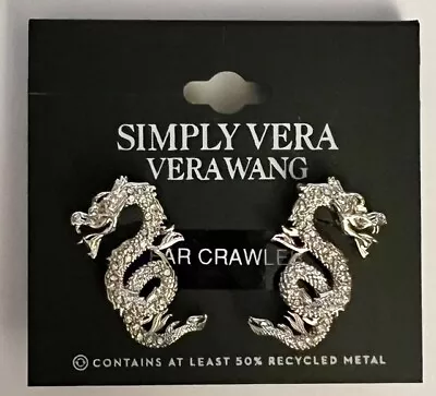 New -silver-toned DRAGON CRAWLER EARRINGS From Simply Vera Wang • $6.95