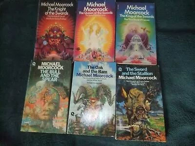 Vintage Science Fiction/Fantasy Paperback Books By Michael Moorcock. • £5