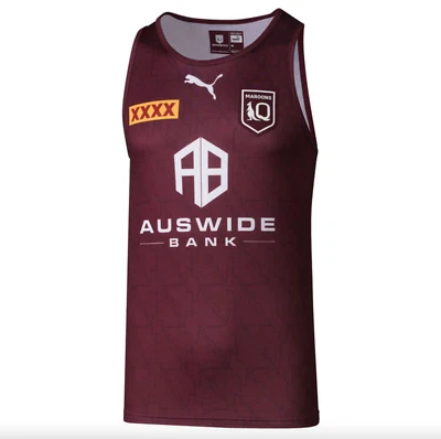 $49 • Buy Puma Queensland Maroons State Or Origin Training Singlet Size Large
