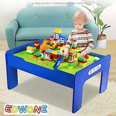 EDWONE Muti-Function Kids Gaming Table Compatible With Classic And Duplo Bricks • $71.20