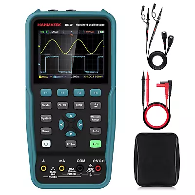 HANMATEK Handheld Digital Oscilloscope 50Mhz Bandwidth With 2 Channels HO52 Mini • $149.09