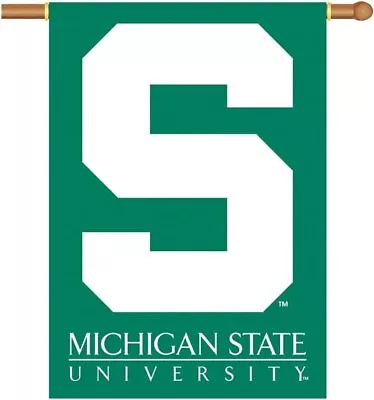 Michigan State University Spartans Premium 2-Sided 28x40 Inch Banner Flag... • $29.79