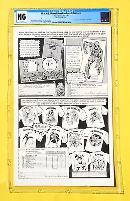 Cgc 1965 Merry Marvel Mail Order Ad #2 * Stationery Set & Shirts  * Marvelmania • $395