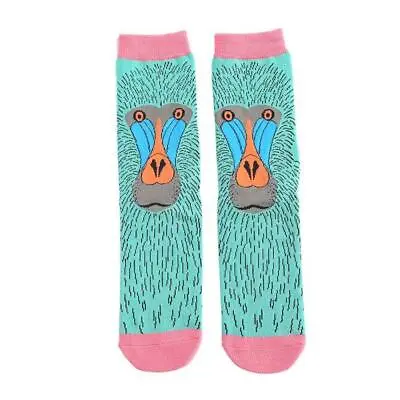 £6.65 • Buy Bamboo Socks Miss Sparrow Turquoise Colour Baboon Sks186