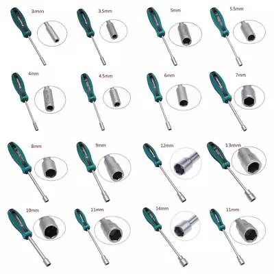 High Quality Hand Tool Hex Nut Key Screwdriver Wrench Nutdriver Socket Driver • £3.40