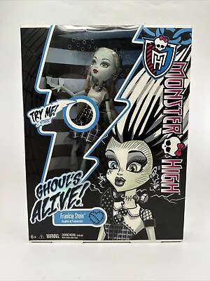 BRAND NEW 2012 Monster High Doll GHOULS ALIVE Frankie Stein Needs New Battery • $38