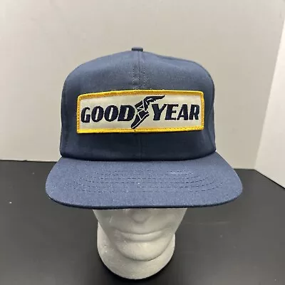 Vintage Goodyear Hat Cap Adjustable Snapback Swingster Foam Liner Made USA • $19.99