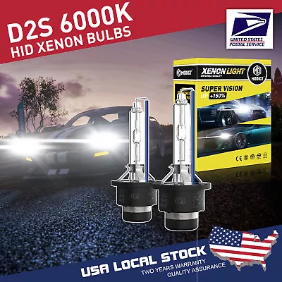 2X D2S 6000K HID Xenon Headlight Bulbs High Low Beam For Nissan Maxima 2004-2008 • $20.29