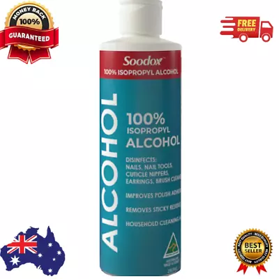 100% Isopropyl Alcohol IPA Cleaner & Rubbing Alcohol Convenient Flip Lid 250ml • $27.20