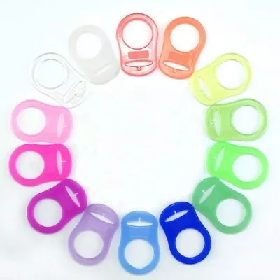 5/10PC Baby Silicone Dummy Pacifier Holder Clip Adapter For MAM Ring Button • $6.99