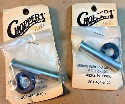 Pair Vintage Chopper 1 USA Wood Splitting Maul Axe Lever Pins Lock Washers Parts • $19.99