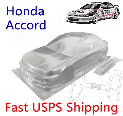 1/10  RC Drift Racing Touring Accord Car Clear Transparent Body Shell 190mm • $42.99