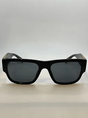 Versace Sunglasses Black Medusa Gold Square Biggie MOD VE 4406 GB1/87 • $149.99