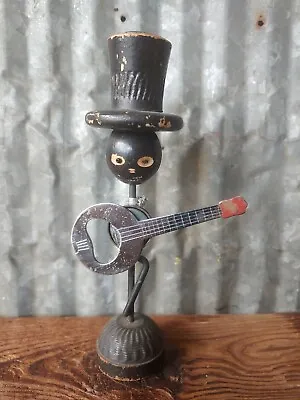 Retro Vintage Music Figure Magnetic Guitar Bottle Opener Kitschy Bar Tool Blues • $22.95