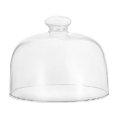 Wedding Cake Stand Glass Cake Dome: Clear Dessert Cloche Snack Tray Cover-DC • £12.19