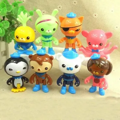 £5.79 • Buy 8Pcs Set The Octonauts Figures Octo Crew Pack Playset Action Figure Doll Toy UK