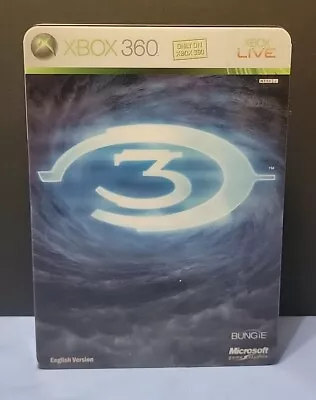 Halo 3 Limited Edition Collector's Steelbook Xbox 360 Complete Tested Works Pics • $26.88