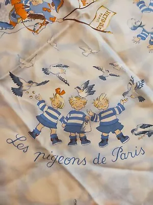 RARE Hermes 90cm 35  Scarf Carre LES TRIPLES Silk France • $399