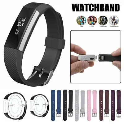 Silicone Replacement Band Sports Wristband Watch For Fitbit Alta Alta HR • $4.22