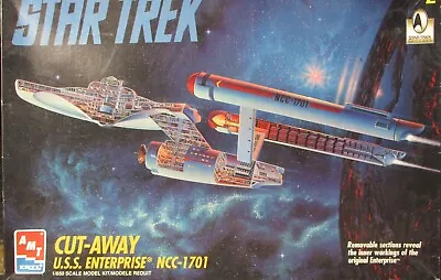 AMT/Ertl Star Trek Cut Away USS Enterprise NCC-1701 Kit No. 8790 - Open Box • $54.99