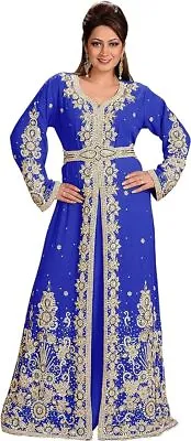 Kaftan Moroccan Abaya Caftan Sale Dubai Farasha Eid Islamic Jacket Gown Dress • $68