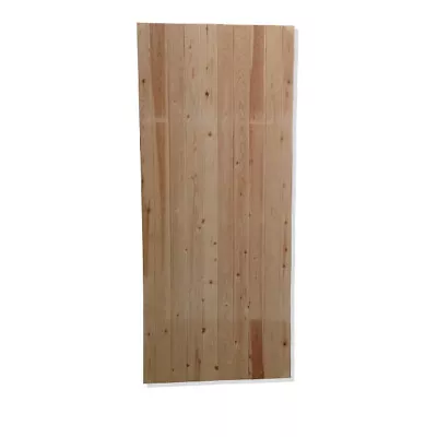 Solid Pine Ledged Door -Internal V Grooved Cottage Door - 1981 X 838 (10 Boards) • £120