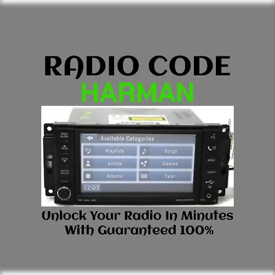 ANTI-THEFT HARMAN RADIO CODE SERIES MyGIG NTG4 RER D STEREO PINCODE SERVICE • $3.99