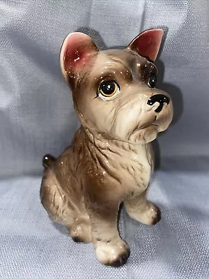 Vintage Ceramic / Porcelain Terrier Dog Figurine - 6.5” • $13.95