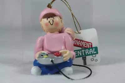 'Video Game Player-Female Ornament' By Ornament Central #OC-095-FBL NEW! • $8.99