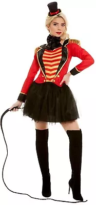 Ringmaster Deluxe Costume Mistress Circus Lion Tamer Showgirl Fancy Dress Outfit • $83