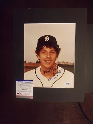 Mark Fidrych Inscr The Bird Roy Hand Signed Color 8x10 In 11x14 Matting Auto Psa • $89.99