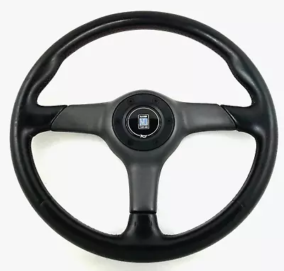 Genuine Nardi 365mm Black Leather Red Stitch Steering Wheel. For Subaru STi. 7A • $566.40