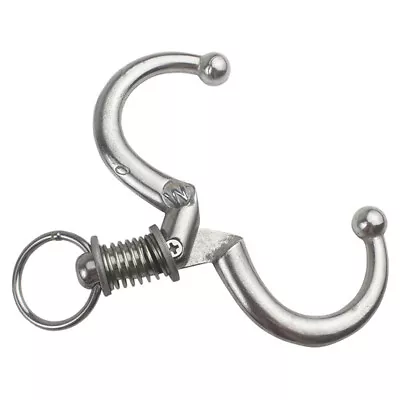  Stainless Steel Spring Loaded Bull Nose Cattle Clamps Farm Equipment • £15.38