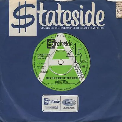 Darrell Banks Open The Door To Your Heart Stateside DEMO SS 536 Soul Northern Mo • £425