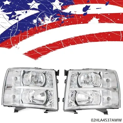 Corner Headlights Replacement Fit For 2007-2013 Chevy Silverado 1500/2500/3500 • $68.88