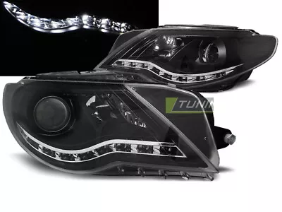 Faros LED DRL Busque For VW PASSAT CC Daylight Negro Envío Gratuito LPVWJ5WL XIN • $509.83