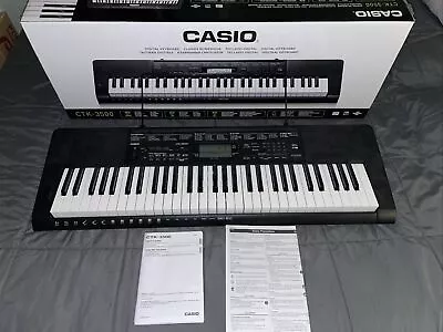 Casio CTK-3500 61-Key Portable Keyboard - Black Included Original Box & Manual • $99.99