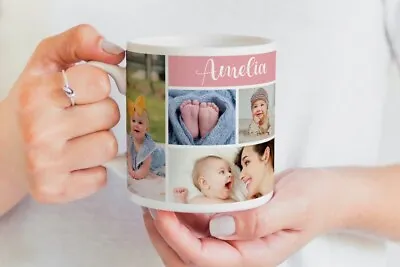 Personalised Photo Tea Mug Custom Printed With You're Picture & Text Or LOGO • £5.89