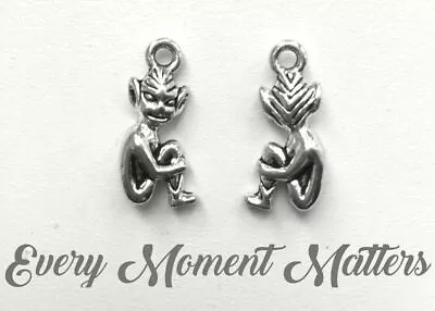 £2.39 • Buy 10 X Tibetan Silver PIXIE ELF CORNISH PIXIE 3D 20x10mm Charm Pendant