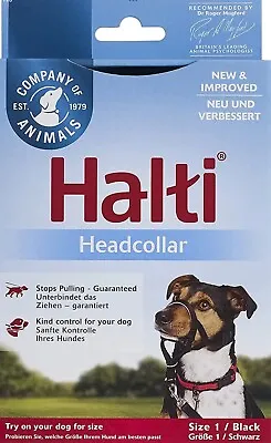 Halti HeadCollar For Dogs Size 1 Small Black 15 - 15.5 Inches • £11.95