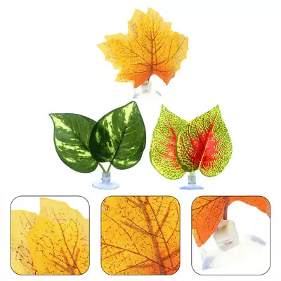 3pcs Aquarium Betta Leaf Hammock Leaf Bed Rest Pad Decor Fish Accessories  • $9.40