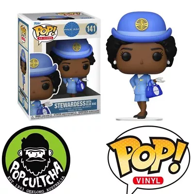 Pan Am - Stewardess With Blue Bag Pop! Vinyl Figure  New  • $19.99