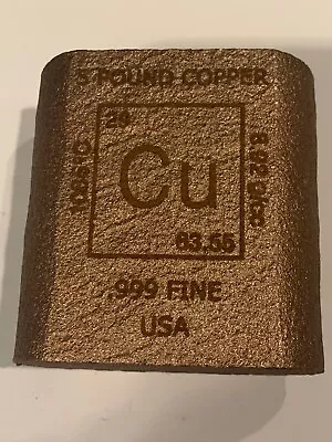 Copper Pound Bar CU Element 5 Pound Bar (5.0 Lbs) By REEDERSONG • $55.95