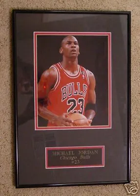 MICHAEL JORDAN Chicago Bulls #23 Photo Art *FRAMED*  • $129.95