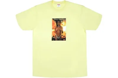 SUPREME NAN GOLDIN KIM Naked Topless Pale Yellow XL Shirt V-Neck T-Shirt RARE • $299.95