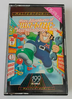More Adventures Of Big-Mac The Mad Maintenance Man Commodore C16 Plus4 Cassette • £9.99
