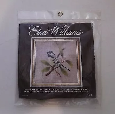 Elsa Williams Bird Crewel Embroidery Kit Chickadee #00210 New Sealed Vintage • $19.95