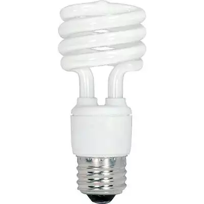 Satco 60W Equivalent Warm White Medium Base T2 Spiral CFL Light Bulb (4-Pack) • $20.30