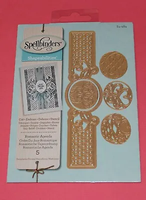 $29.95 • Buy 5 Pcs Spellbinders Shapeabilities Romantic Agenda Craft Cutting Dies S4-484
